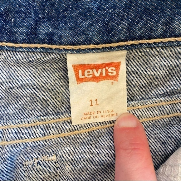Vintage Levi’s USA Brown Tab Jeans Denim High Rise Tapered Retro Wash Women’s 11 - Picture 10 of 12